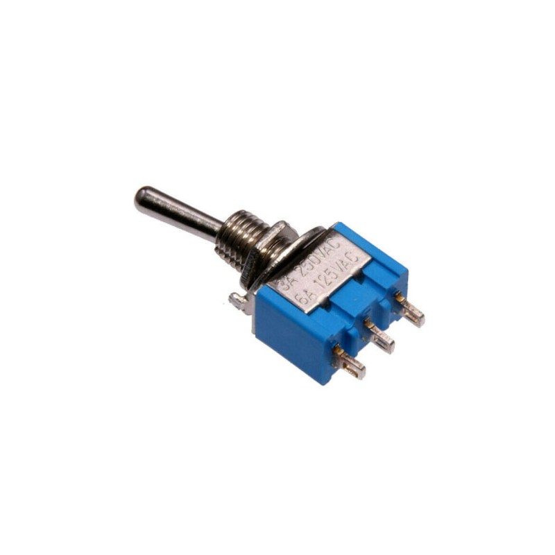 Deviatore miniatura unipolare metallo 6a 3a 125-250vac on-off-off