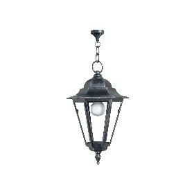 Suspension lantern lisbon black aluminum valastro