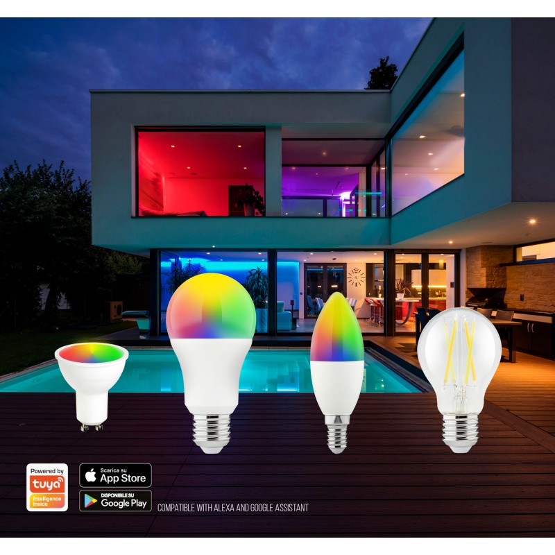 Standard drop led lamp 9w 806 lumen e27 smart...