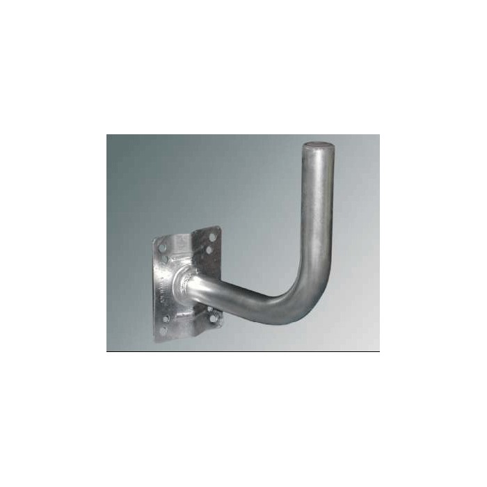 Antenne tv murale incurvée à bras court cm.24 sat métal