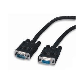 Cavo trasmissione dati vga vga 3mt maschio femmina nero 