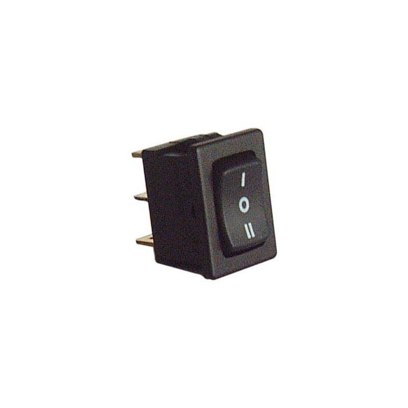 Commutatore a bilanciere 1-0-2 nero 2a...