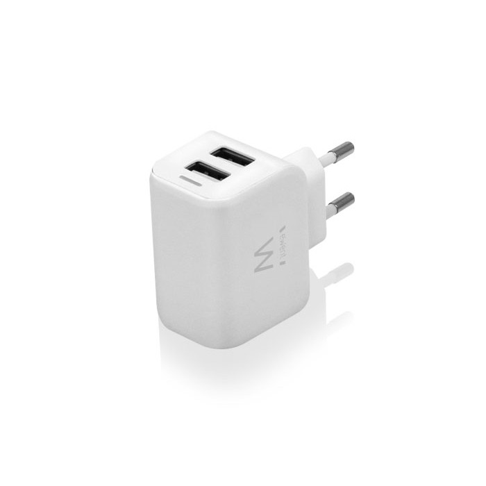 Smat electric adapter charge 2 usb ports 12w 100-240v 24a