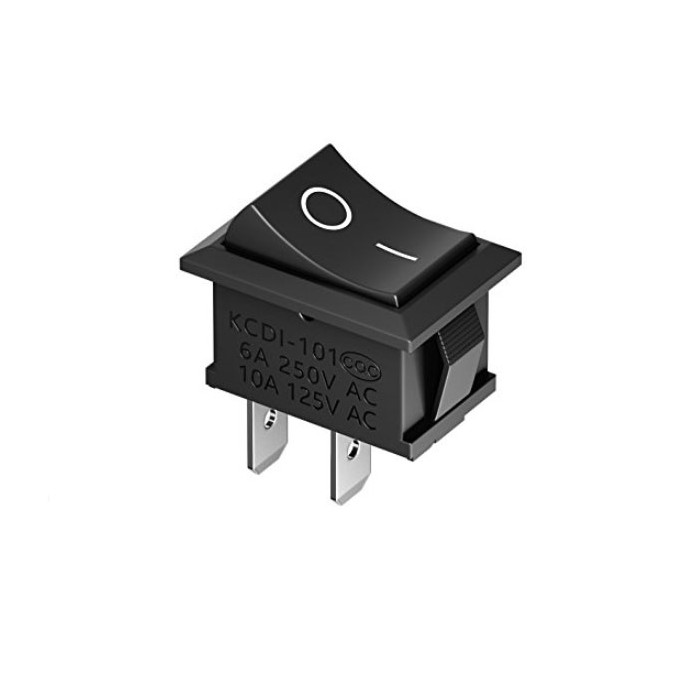 Unipolarer schwarzer Wippschalter 03038180 2