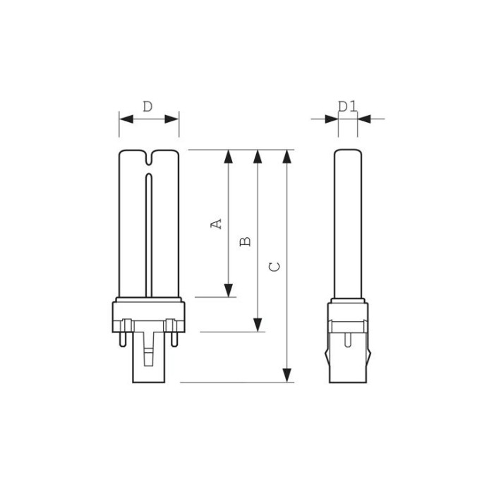 Fluorescent lamp neon al11w 4000k 2pin G23 lighting 2