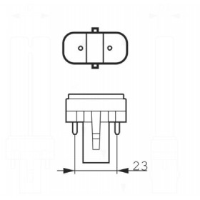 Lampe fluorescente néon al11w 4000k 2 broches G23, éclairage