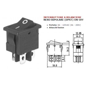 Interruttore bipolare bilanciere on-off 4a 3443500