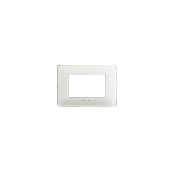 Placca matix 3 moduli colore ghiaccio am4803cbn bticino