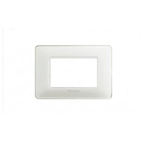 Placca matix 3 moduli colore ghiaccio am4803cbn bticino