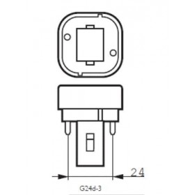 Lampada a led compatta 10.9w 4000k g24d-3 - 220-240V 1100lm SLD751053