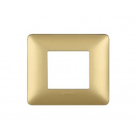 Placca matix colore GOLD 2 posti AM4802MGL Bticino