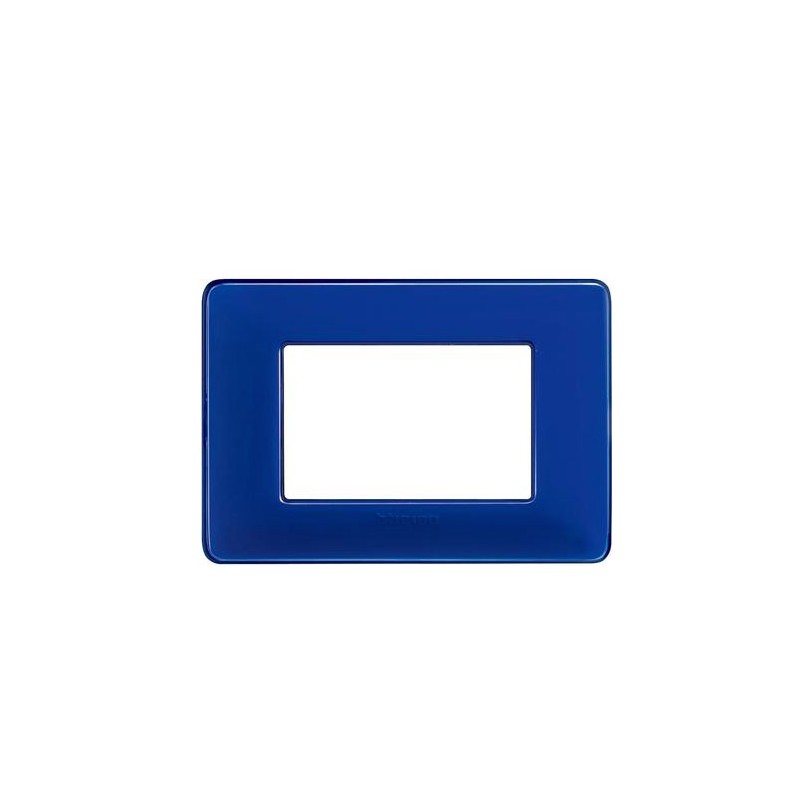 Placca 3p colore cobalto AM4803CBU Bticino Matix