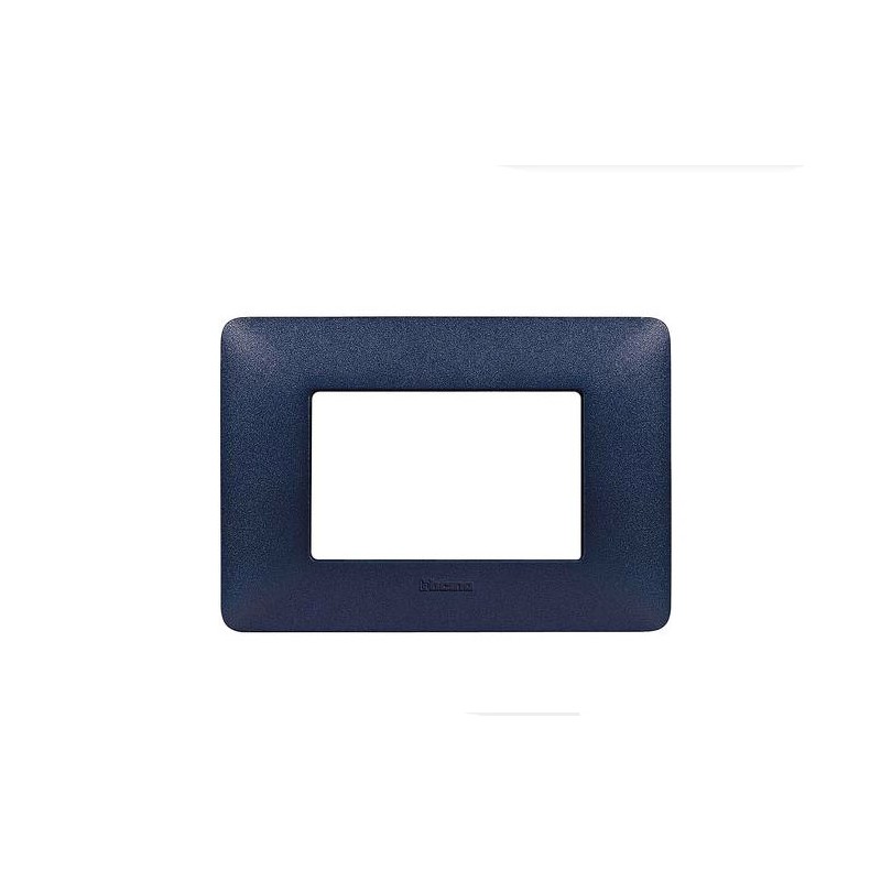 Placca Matix colore blu mercurio 3P Bticino AM4803TBM