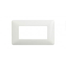 Placca matix 4 moduli colore bianco bticino am4804bbn