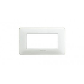Placca serie matix colore ghiaccio 4 moduli am4804cbn bticino