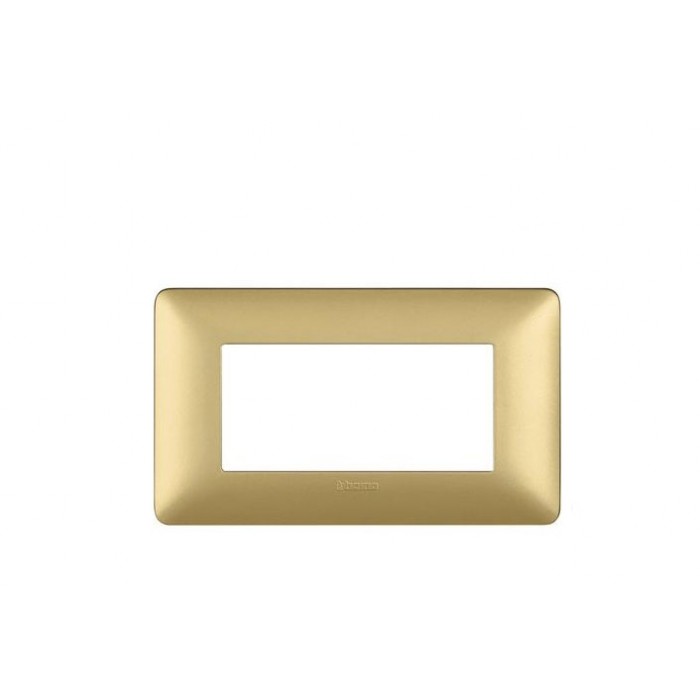 Placca matix 4 posti colore gold AM4804MGL Bticino