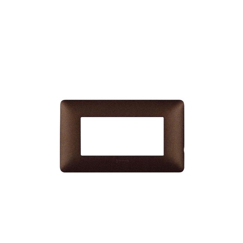 Placca matix 4P marrone  caffe plastica AM4804TGG Bticino
