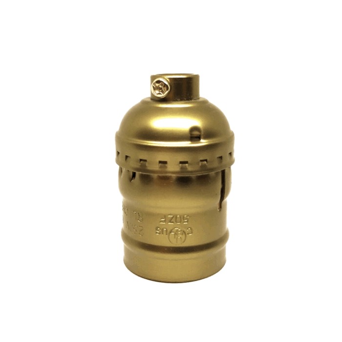 Douille de lampe électrique rétro vintage en métal...