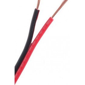 Electric flat cable red / black bipolar 2x0,50 cs050rn