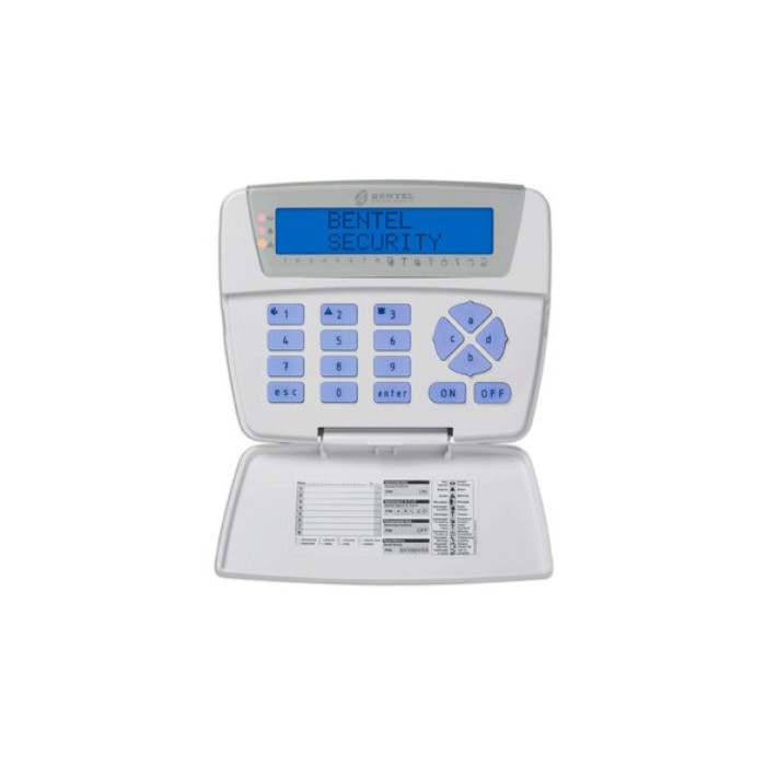 Tastiera per antifurto classica digitale display lcd bentel