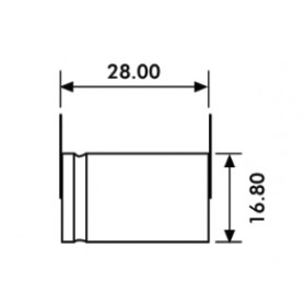 Batteria ricaricabile cilindriche 2/3af 1,2v ni-mh 1200mha 1/2a  