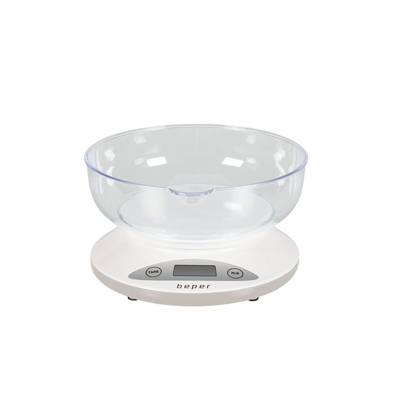 Bilancia digitale da cucina con ciotola 1gr. 5kg autospegnimento beper 