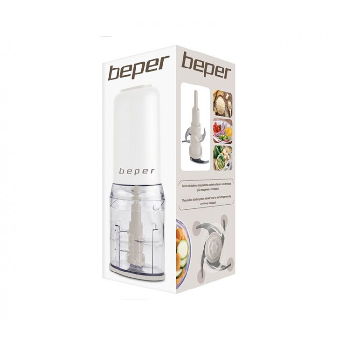 2 speed electric double blade chopper 400w 220-240v beper 2