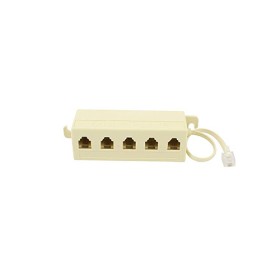 Telephone adapter 5 outlets socket l.30mm. plugin