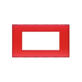 Placca light 4p rosso gel n4804rj ticino