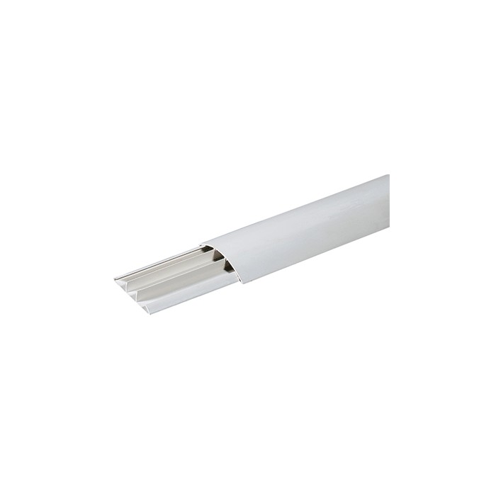 Floor cable tray with cover 75x17 white 2 meter bar