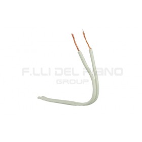 Flat electric cable c/s 2x0.50 white cs2x050ba