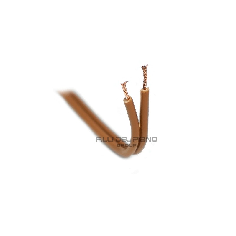 Cavo elettrico piattina costa stretta 2x0,50 marrone cs2x050mr 
