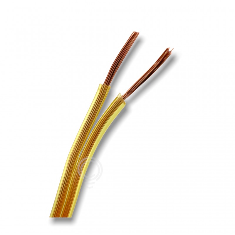 Cavo elettrico piattina giallo Ottone filo impianti cs 2x050or