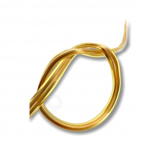 Cavo elettrico piattina giallo Ottone filo impianti cs 2x050or