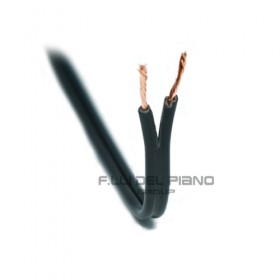 Electric cable narrow edge wire flat 2x0.50 black CS2x050NE