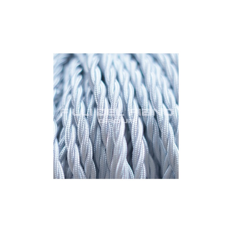 Cavo lampadari treccia stoffa seta 2x0,75mm...