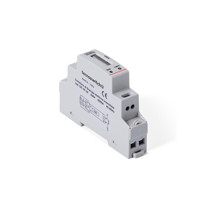 Compteur délectricité connexion din modulaire 1pos 220v