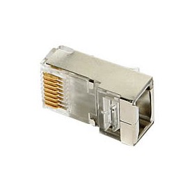 Telephone plugs shielded FTP Cat 6 RJ45 shielded