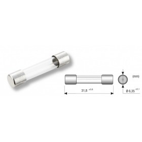 Rapid glass fuse 6.3x32 8a 03004436