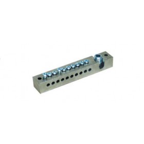 Morsettiera equipotenziale impianti di terra 10 fori 0310 sem   02/1068