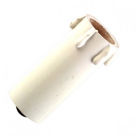 Portalampada candela legno bianco lampadari e14 cl6 25x60