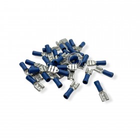 Faston connector semi-insulated blue 6.3 pcs100 junction of electric cables