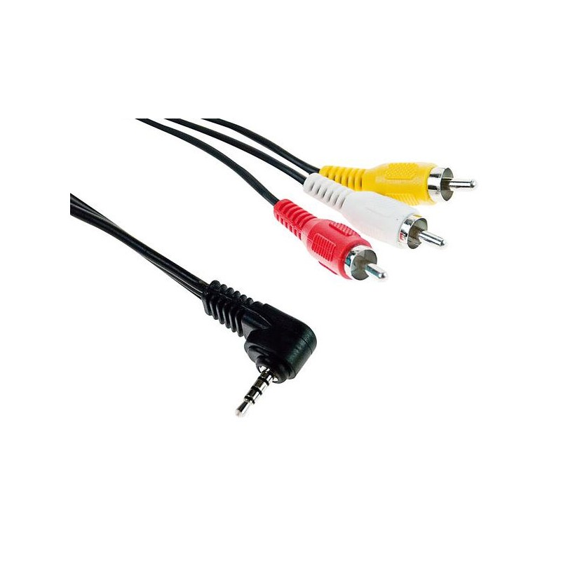 Fil audio video 3.5mm 4pin rca mt 1.5 mt