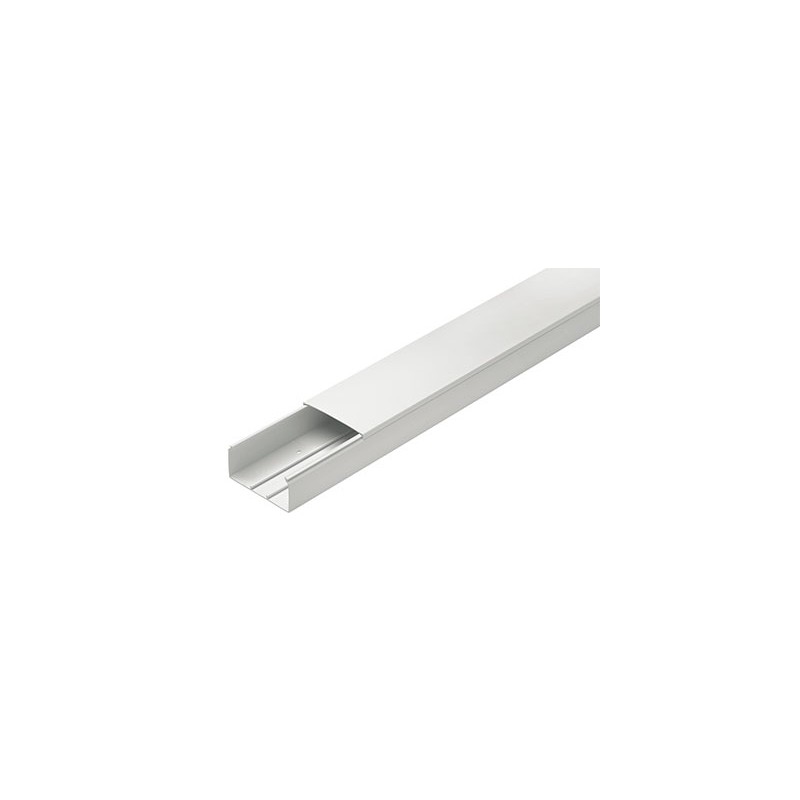 Canale portacavi elettrici 120x80 coperchio bianco barra 2 metri elettrocanali 