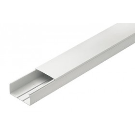 Cable tray with snap lid 200x60 wall white Elettrocanali