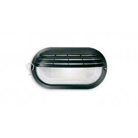 External glass ceiling light in e27 glass with black 130ster visor