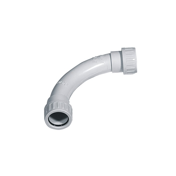 Rk courbe tube rigide gris tube 90 ° étanche d20 ip65...
