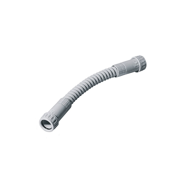 Flexibler gebogener schlauch rk grau d40 ip65...
