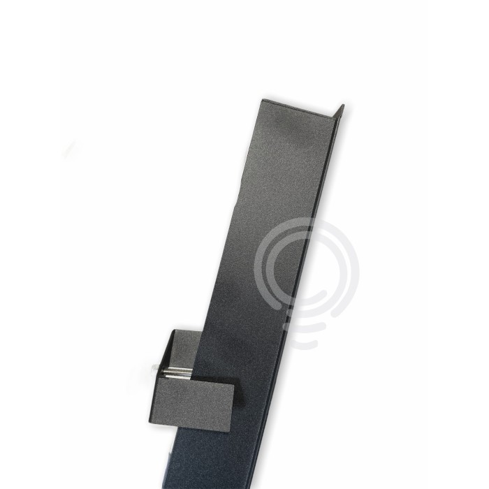 48v black recessed electrified magnetic track 200x4,2x3,9 2