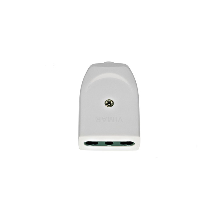 Presa elettrica volante bipasso 2p+t 16a p17/11 assiale bianco vimar